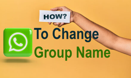 WhatsApp: How To Change Group Name
